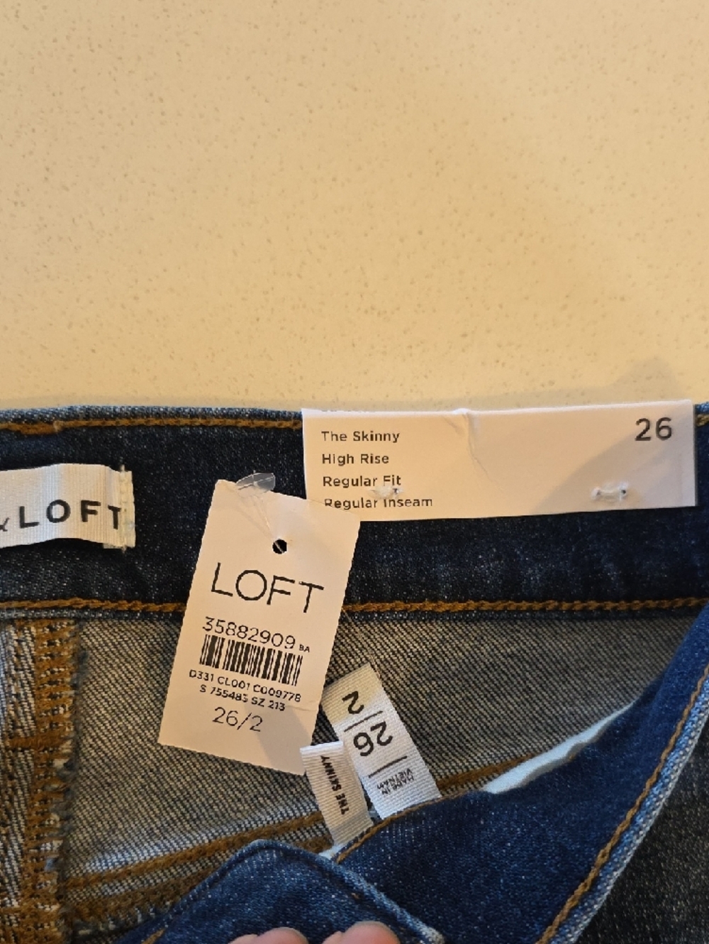 3 Pair Women's Skinny Jeans in Dark Blue Denim - Picture 9 of 9
